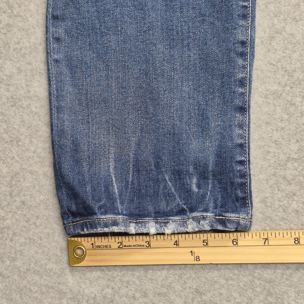 AG Adriano Goldschmied Mari High Rise Slim Straight Jeans Womens 31 Blue Denim - Picture 9 of 16